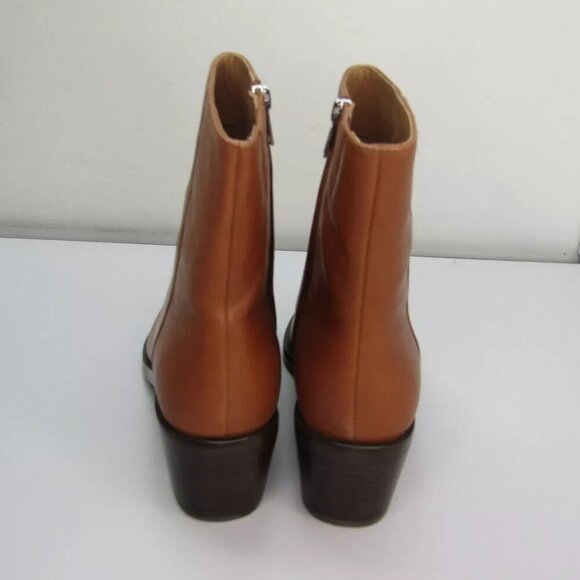 NEW MADEWELL Womens Pointy-Toe Chelsea Boots Size 11 Low-Heel Ankle Brown - Picture 4 of 6